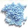 200 4mm Satin Light Sapphire Round Glass Beads